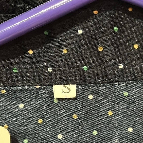 PASOK Men’s Polka Dot short Sleeve Button Down Shirt Size Small NWT - Picture 4 of 6